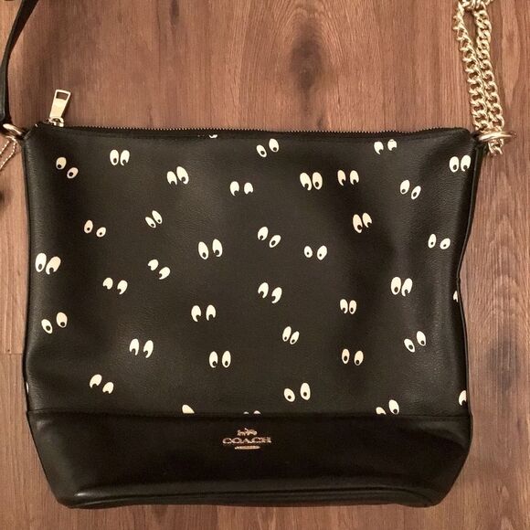 RARE Coach Disney X Paxton Duffle With Snow White and The Seven Dwarfs Eye Print - Picture 3 of 9